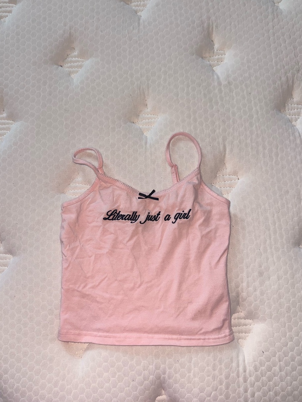 105. Pink 'Literally Just a Girl' Cami Top